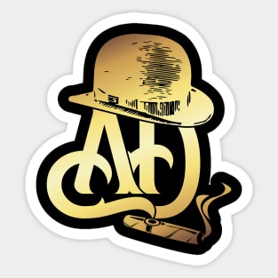 AD Logo Gold Shine Sticker